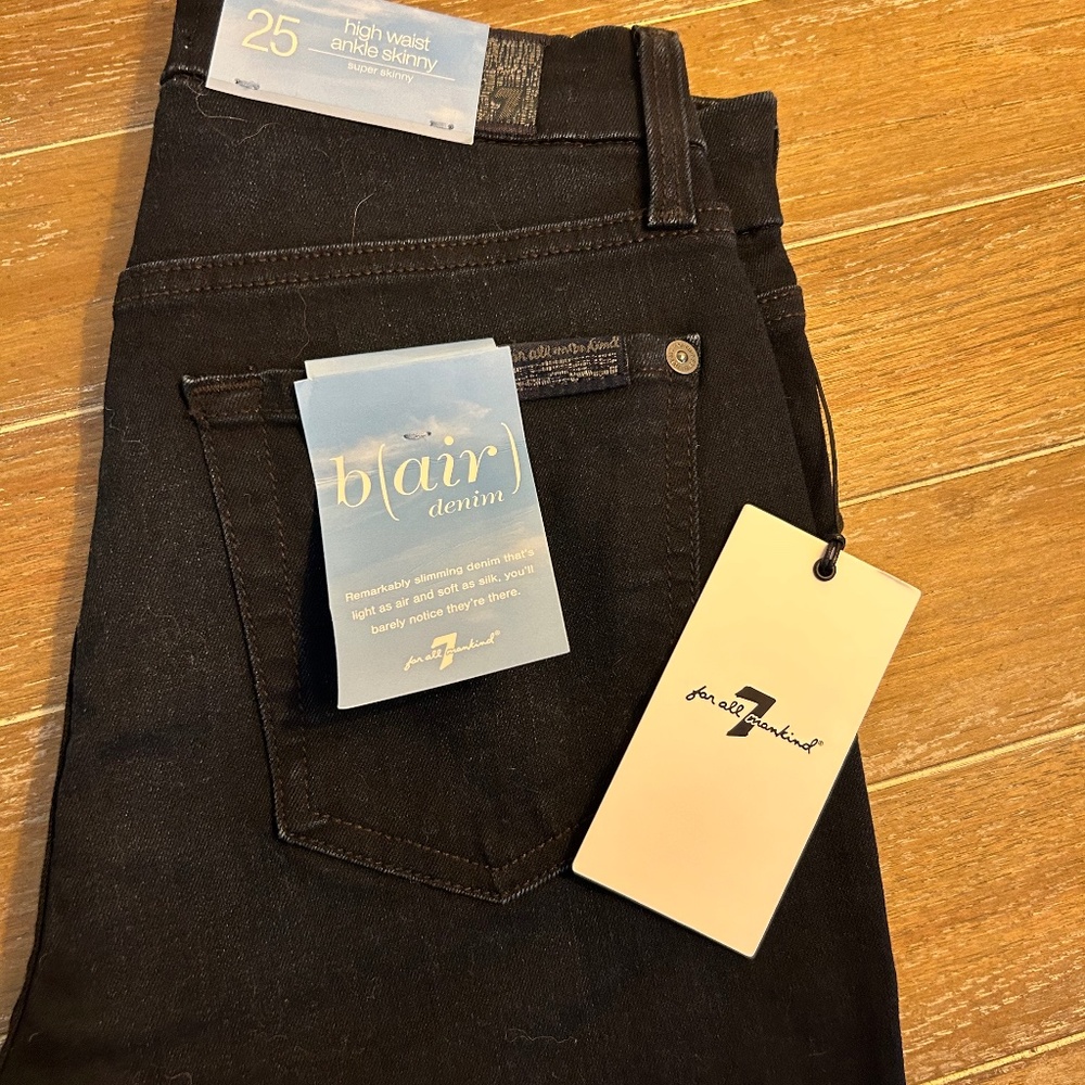 7 For All Mankind High Waist Ankle Skinny Jeans